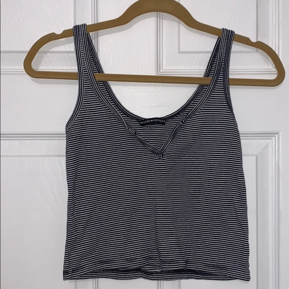 Cropped stripped Tank